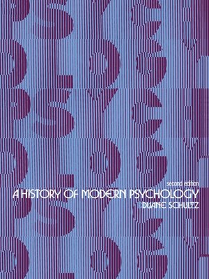 cover image of A History of Modern Psychology
